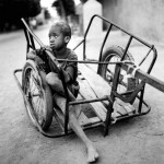 Boy on Cart, Mali