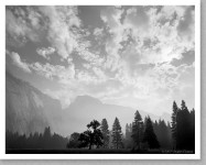 Half Dome, Morning Clouds, Yosemite