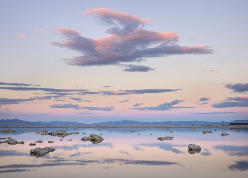 Sunset, Light and Clouds, Mono Lake