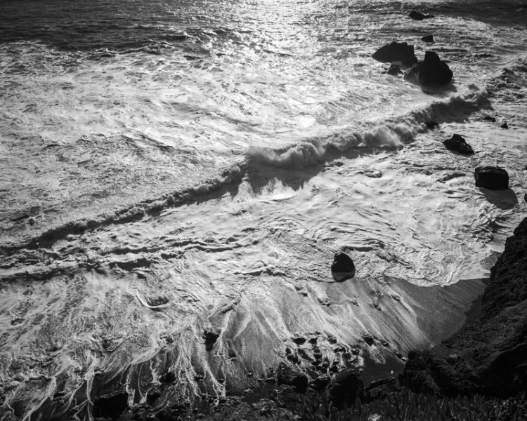 Last Light, Breaking Waves, Garapata Beach