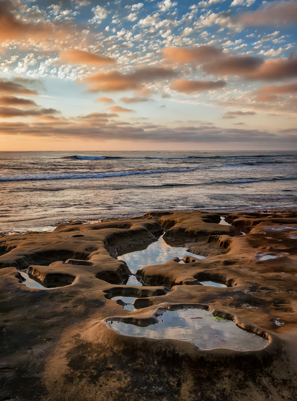 La Jolla Tide Pools And Sunset By Larry Vogel Susan Spiritus Gallery
