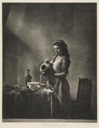 Maid Servant Pouring Milk: William Mortensen