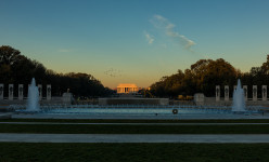 Sunrise on the Lincoln Memorial