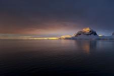 Summer Sunset in the Lemaire Channel, Antarctica