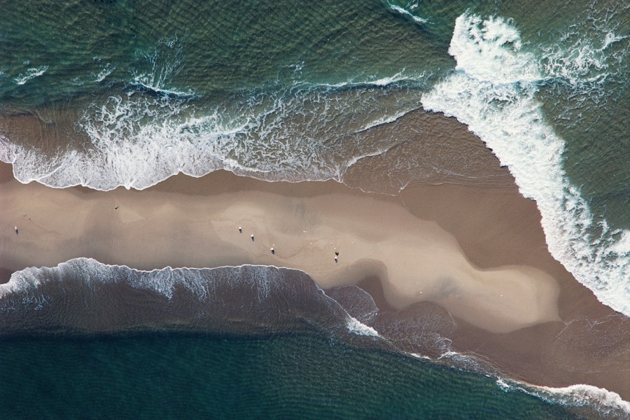 Sandbar Waves and Seagulls, Martha’s Vineyard #0085-0018