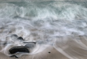 Receding Waves, Dawn, Hawaii