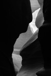 Slot Canyon in Black and White
