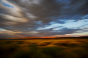 Sunset, Clouds and Sage, Mono Lake