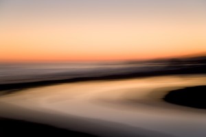 Sunset, San Simeon Creek, San Simeon State Park