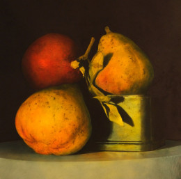 Pomegranate and Two Pears