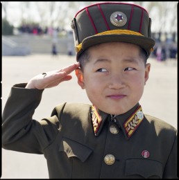 Boy Soldier, Army Day, Pyongyang, N. Korea