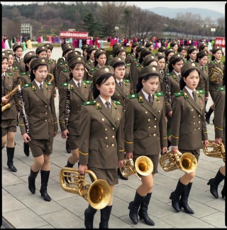 Female Army Band, Grand Monument on Mansu Hill
