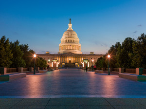 US Capital, East Side, After Sunset