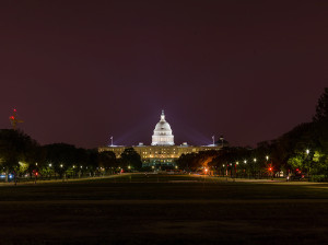 House and Senate in Session, US Capital West Side