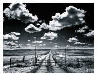 Private Road With Clouds