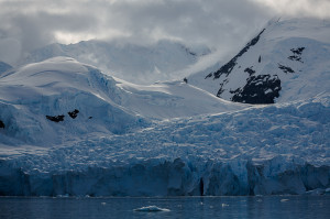 Glacier and Mountains, Scontorp Cove in Paradise Bay