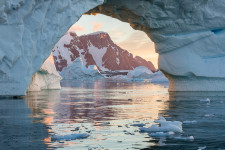 Iceberg Arch at Sunset