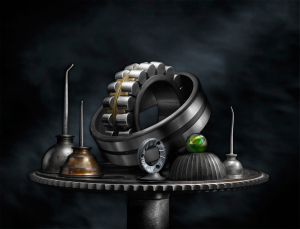 Bearing with Oil Cans