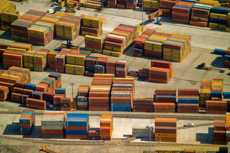 Shipping Containers, MIssissippi River, near New Orleans, LA