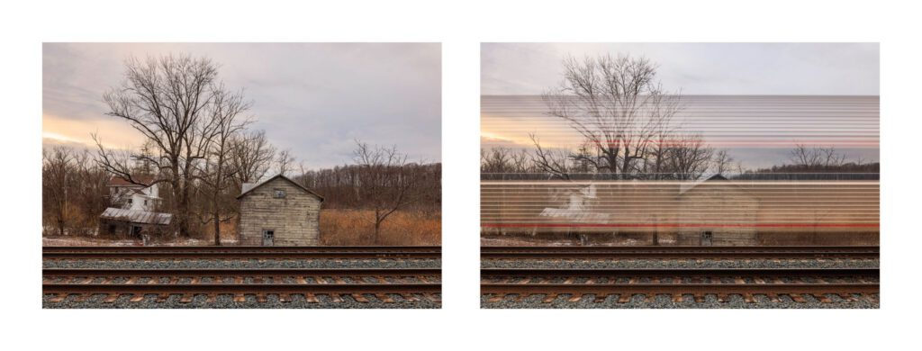 0.6 Second of Track/ 1.6 Seconds of Passenger Train, Nutten Hook, NY