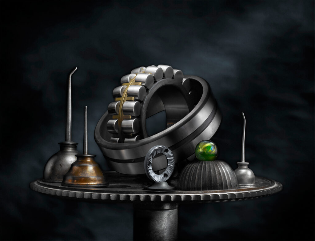 Bearing with Oil Cans