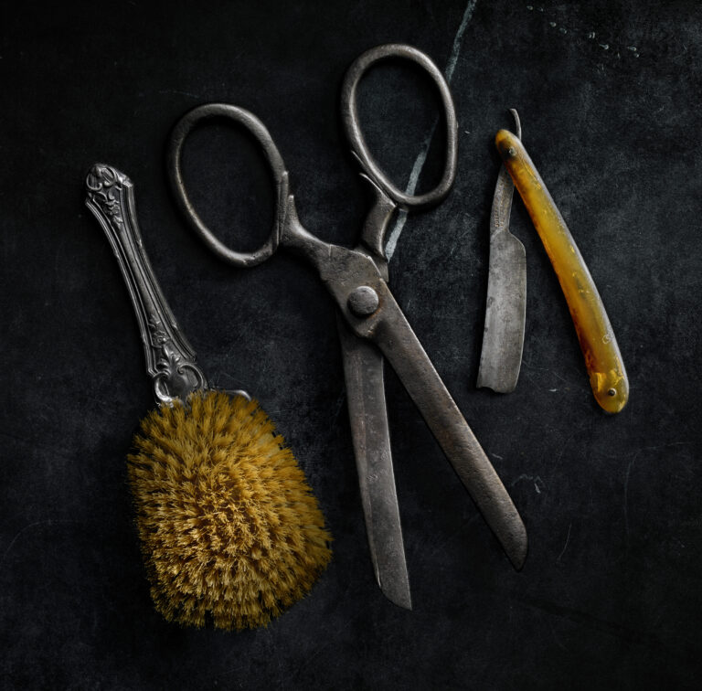 Brush, Scissors, Razor