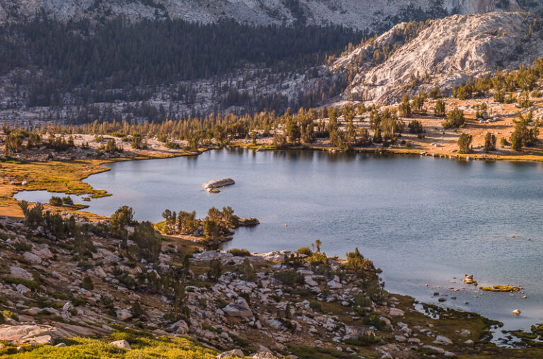 Last Light on Vogelsang Lake