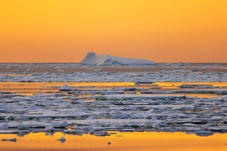 Sunset in the Amundsen Sea, West Antarctica