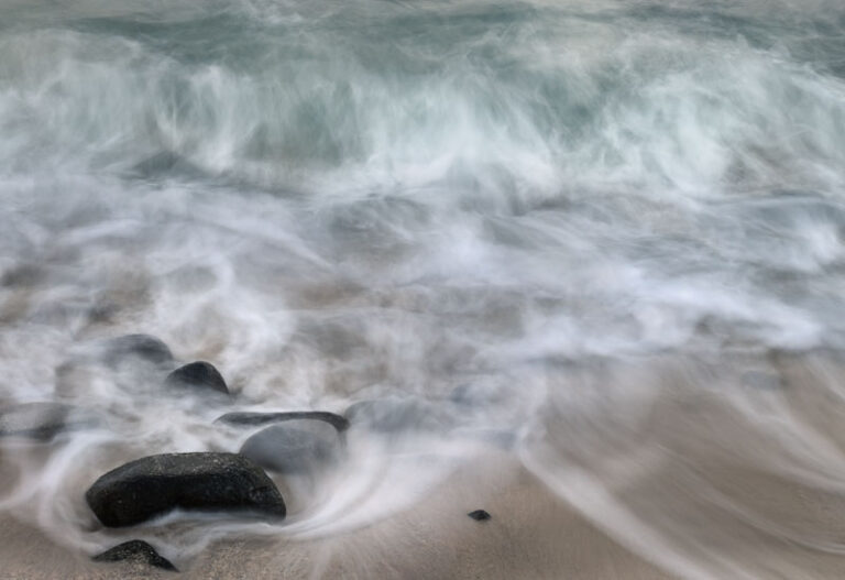 Receding Waves, Dawn, Hawaii