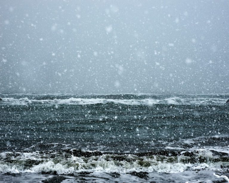 Sasameyuki, Sea of Okhotsk, Hokkaido, Japan