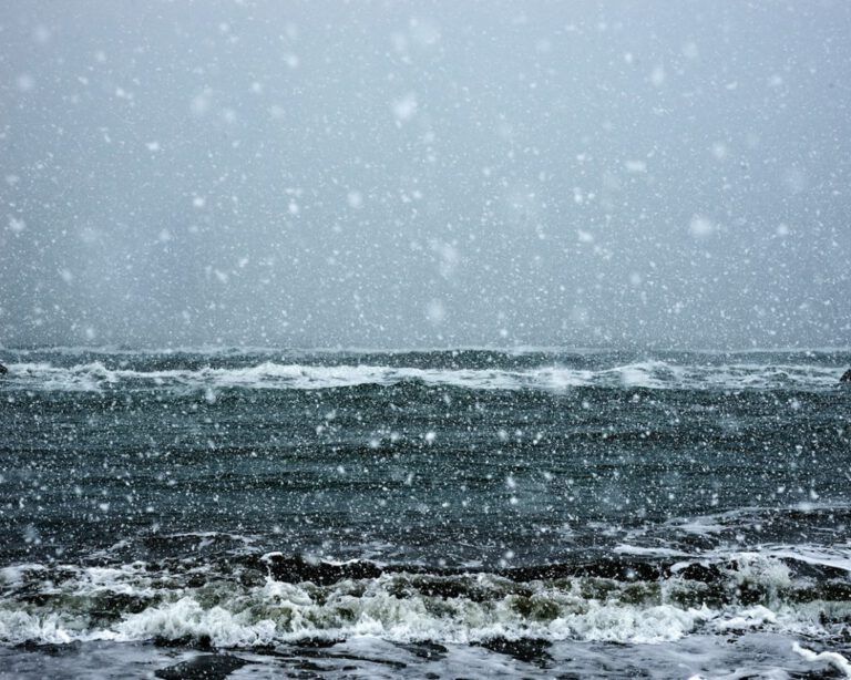Sasameyuki, Sea of Okhotsk, Hokkaido, Japan