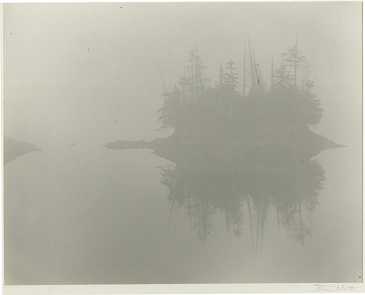 Island in Fog, Prince Rupert, British Columbia