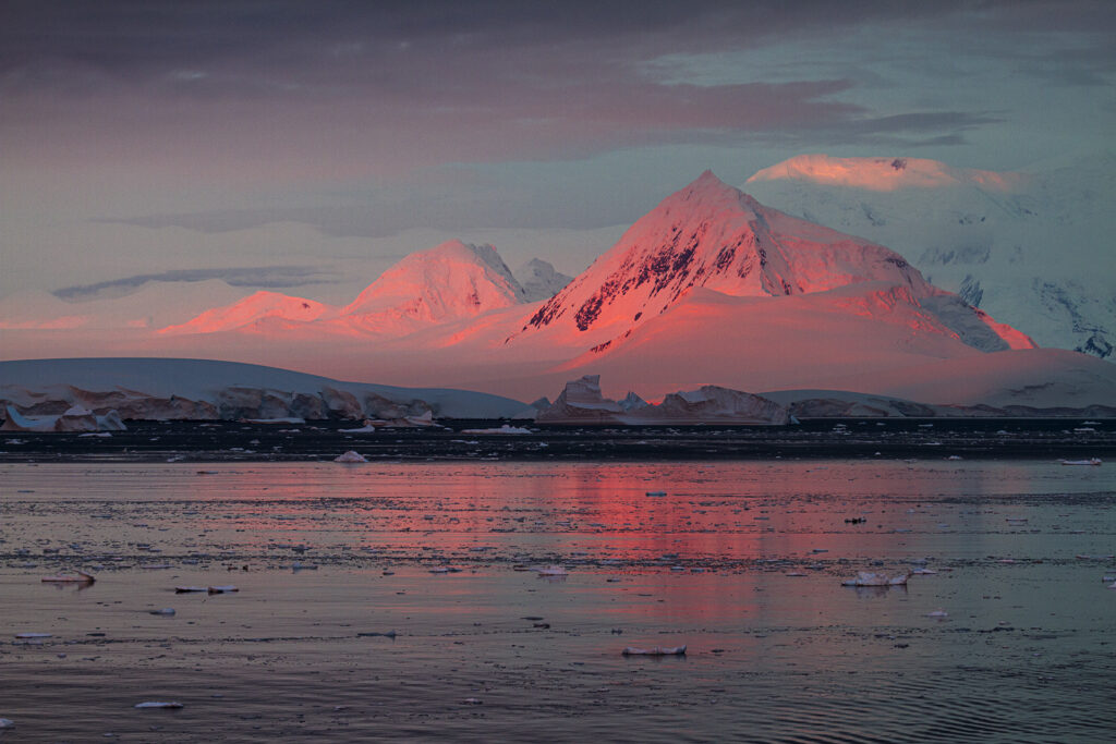 Lemaire Channel Alpenglow, Antarctica