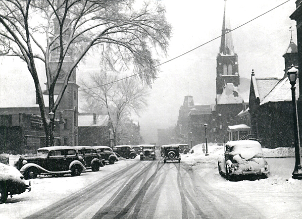 Main Street after a Blizzard, Brattleboro, Vermont