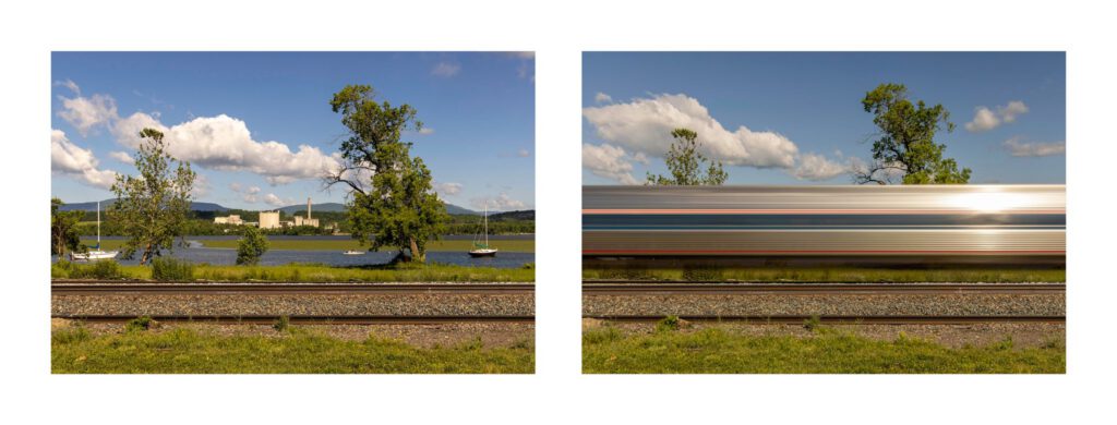 1/500 Second of Track/ 0.4 Seconds of Passenger Train, Germantown, NY