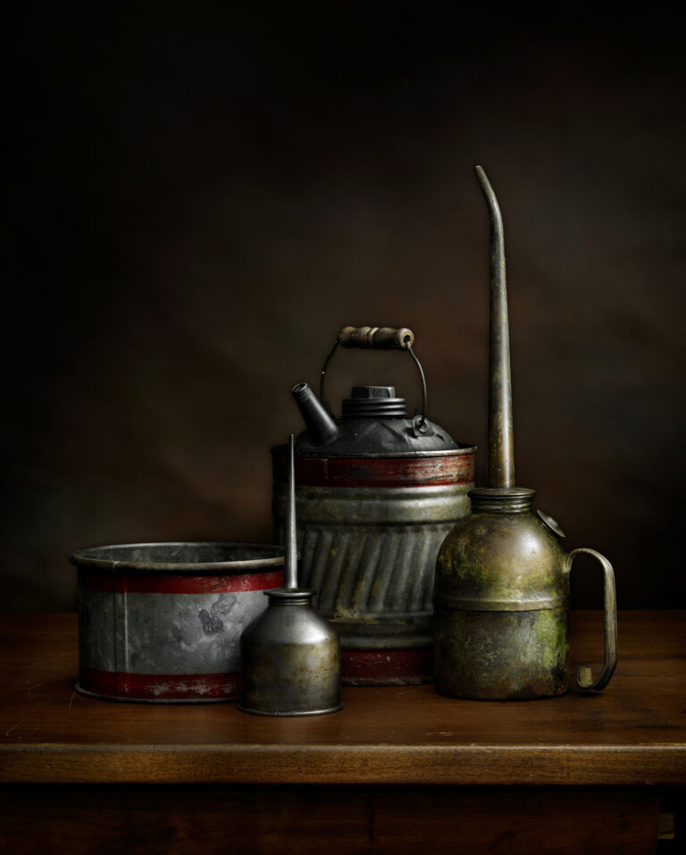 Four Oil Cans