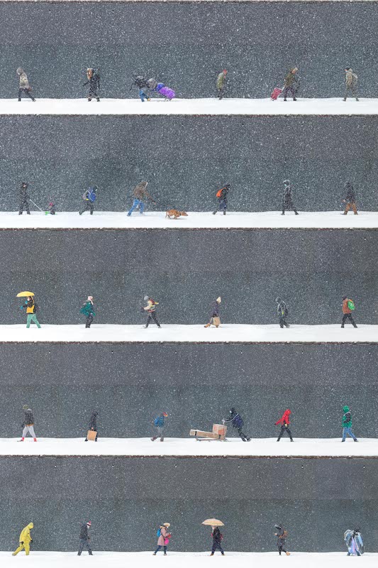 Time Lapse: Snow Day, Midtown, NYC