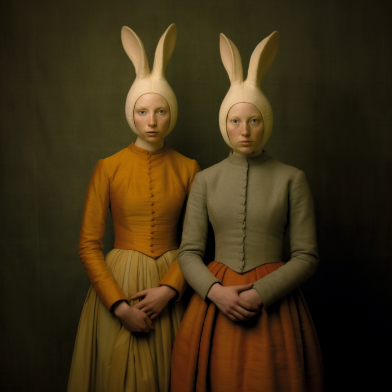 Two With Bunny Ears