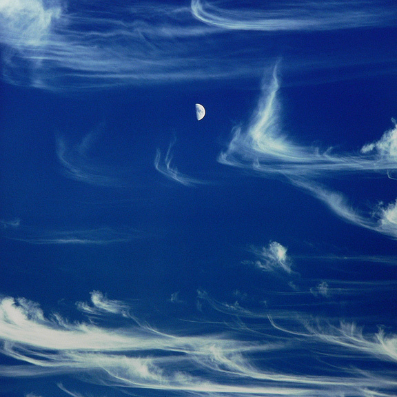 Half Moon and Swift Clouds