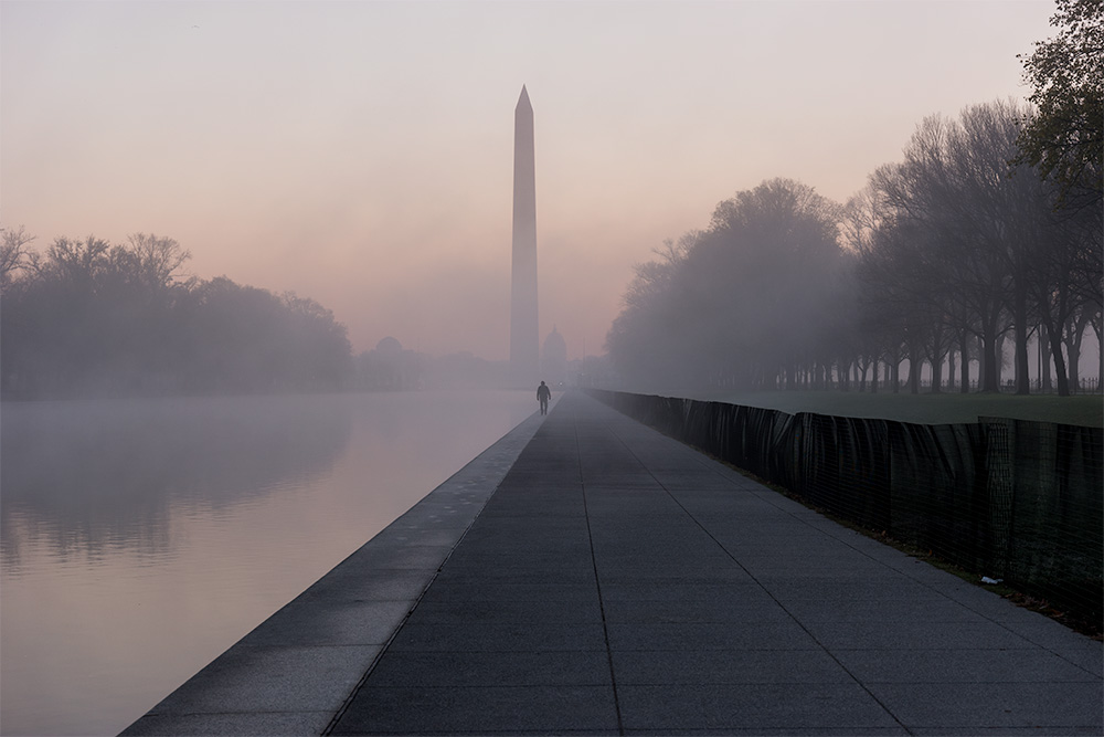 Reflecting Pool and Fog