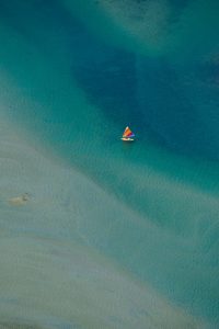 On the Beach: Sailboat