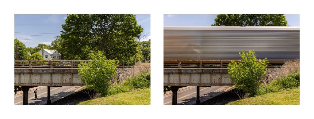 1:200 Second of a Skateboarder: 1.6 Second of Freight Train, Coxsackie, NY
