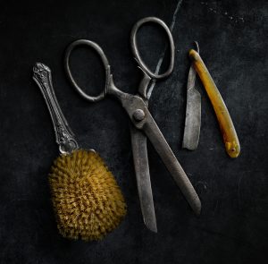 Brush, Scissors, Razor