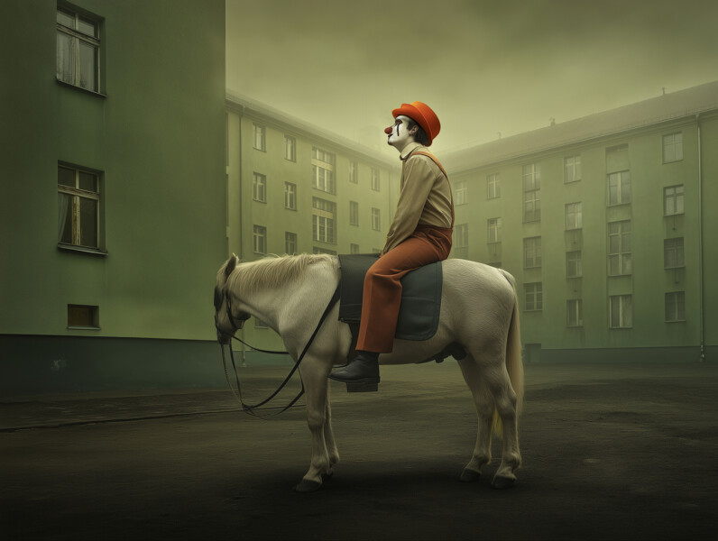 Clown on Horse