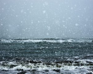 Sasameyuki, Sea of Okhotsk, Hokkaido, Japan