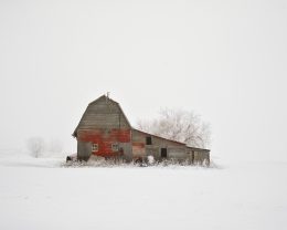 Barn with Hoarfrost, Saskatchewan