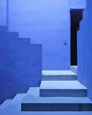 Blue Stairs, Calpe, Spain
