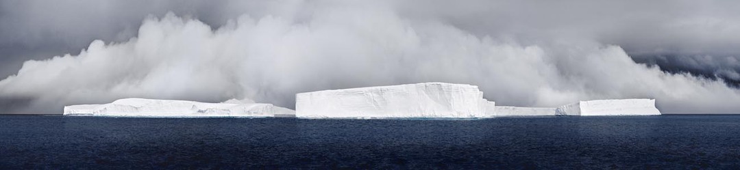 Icebergs Generating Fog, Antarctica