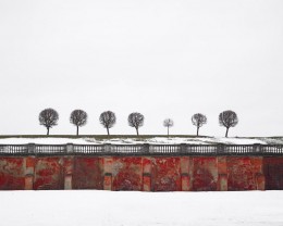 Red Wall, Peterhof, Russia