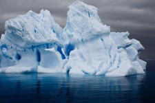 Electric Iceberg In Errera Channel, Antarctic Peninsula